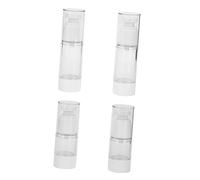 TOVINANNA 4piezas Frascos Pequeños Transparentes Para Loción y Cosméticos Frascos De Almacenamiento Para Viaje Rellenable Rociadores Portátiles Para Actividades Al Aire