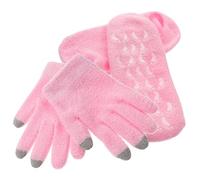 TOVINANNA 4piezas Guantes Mascarilla para Pies Guantes de Spa Hidratantes Gel para Piel Seca y Agrietada para Mujeres y Niñas