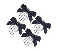 TOVINANNA 4piezas Pinzas Pelo de Esqueleto Lazo Horquillas de Halloween para Artículos de Fiesta para Decoración de Cabeza Fiestas de Fantasmas