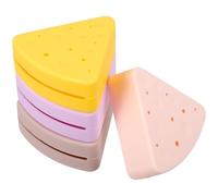 TOVINANNA 4piezas Soporte para Esponjas De Maquillaje Unidades Organizador De Silicona Estuche Triangular Artículos Esenciales De Viaje