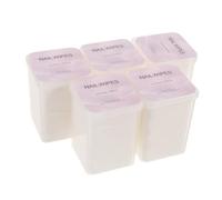 TOVINANNA 5 Cajas Nail Art Remover Sheets Lint Cotton Pads Soft Absorbent Nail Wipes Gentle For Gel Acrylic Polish Removal Manicure