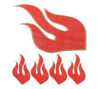 TOVINANNA 5 Parches Termoadhesivos Bordados con Diseño de Fuego Parches para Planchar en Ropa de Tela en Rojo Ideales para Reparar y Decorar Chaquetas Vaqueras y Bolsos