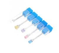 TOVINANNA 5 piezas Cepillos Limpiadores para Taladro de Uñas Colores Surtidos Portátil Herramienta para Pulir y Eliminar Polvo para Salón y Uso Personal