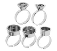 TOVINANNA 5 Piezas Copas para Anillos de Pestañas Copas Metálicas para Soporte de Extensiones de Pestañas Herramienta para Extensión