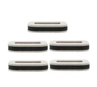 TOVINANNA 5 Piezas Unidades Topes para Ruedas de Silla con Fieltro Antideslizante Protector de Suelo para Muebles Oficina Hogar