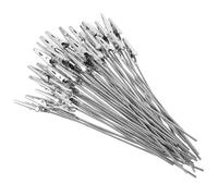 TOVINANNA 50 Piezas Clips de Cocodrilo Metálicos con Alambre Sujetatarjetas Multifunción para Fotos Notas y Mensajes Clips Resistentes y Ligeros para Oficina y Hogar