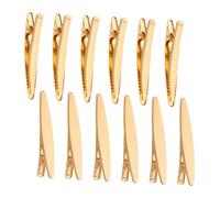 TOVINANNA 50 Piezas horquilla Lindos alfileres de cabello mujeres haciendo arco clips de alfiler pasadores de pelo para mujer pinzas para el pelo de cocodrilo pasador de pelo planchar Dorado