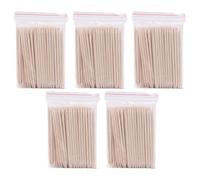 TOVINANNA 500 Palitos de Madera para Uñas Doble Punta, Aplicadores de Cera para Depilación y Manicura, Ideales para Uso Diario en Casa y Cejas