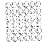 TOVINANNA 50piezas Broches Base De Disco Para Broche Accesorios Para Broches Suministros Para Bandejas Para Manualidades Joyería Cierres Redondas Para