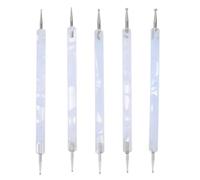 TOVINANNA 5piezas Para Diseño De Uñas Pinceles De Decoración De De Uñas Dotting Pens y De Relieve Para Manualidades y Manicura