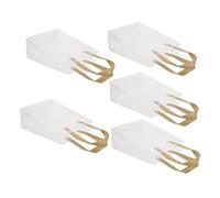 TOVINANNA 5piezas Transparent Tote Bags for Wedding Candy Storage High-grade Packaging Bags with Handles for Celebrations and Events