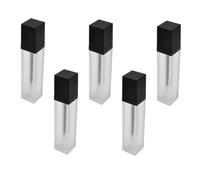 TOVINANNA 5piezas Tubos De Brillo Labial Cuadrados De Pincel Reutilizables para Hacer Cosméticos De Brillo Labial Unidades