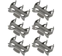 TOVINANNA 6 Pinzas para Rulos Calientes de Pps para Hacer Ondas y Rizos, Sujetador Resistente para Uso en Salón o Proceso Diy, Color Negro, Pack de 6 Unidades