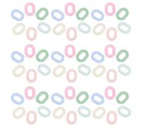 TOVINANNA 600piezas Anillos de Enlace Acrílico Ovalados Abiertos Colores Candy Conectores para Cadena de Bolsos Llavero Cadena de Teléfono y Anillo Conector para Pulsera DIY Color Aleatorio