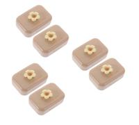 TOVINANNA 6juegos Estuche Portátil para Lentes De Contacto Caja De Almacenamiento y Ligera para Viajes y Uso Diario Incluye De Soporte para Lentes De Belleza