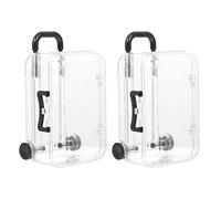 TOVINANNA 6piezas Cajas De Almacenamiento De Plástico Para Joyas Diseño De Maletín Organizador Transparente y Creativo Para Manualidades y Accesorios