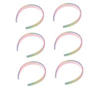 TOVINANNA 6piezas Diademas Anchas para Niñas Brillantina Brillante Accesorios de Cabello Coloridos para Fiestas de Cumpleaños y Graduaciones