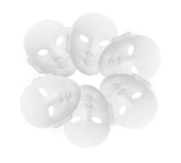 TOVINANNA 6Piezas Máscaras de DIY de Pulpa para Pintar y Máscaras para Disfraces de Halloween y Cosplay Lienzo Creativo para Expresión Artística