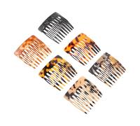 TOVINANNA 6piezas Peines Laterales Franceses Cabello Accesorios para Niñas y Mujeres sin Mango Desenredante para Cabello Grueso Rizado Ondulado Húmedo y Seco para Recogidos y Peinar