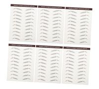 TOVINANNA 6piezas Tatuajes Cejas Imitación Pegatinas Transferencia Cejas Herramienta Dispersas