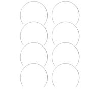 TOVINANNA 8 Piezas Medio Aro de Hierro para Atrapasueños DIY Círculo de Fabricación de Campanillas de Viento Material Ligero Rebabas Adecuado para Manualidades y Decoración de Pared