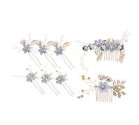 TOVINANNA 8piezas Accesorios Para Cabello De Novia Flores Set De Peinetas y Horquillas Accesorios Para Bodas y Ocasiones Especiales