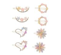 TOVINANNA 8piezas Horquillas Decorativas Flores Para Mujeres y Niñas Clips De Pelo Accesorios Elegantes Para Peinados y Fiestas