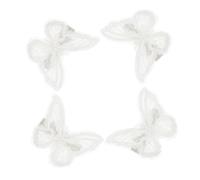 TOVINANNA 9 Pares Horquilla Brillantina Brillantes Con Alambre Accesorios Para El Cabello De La Novia Clip Encaje Bordado Para Manualidades Chicas Hierro