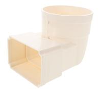 TOVINANNA Accesorios para Bajantes de Agua Sistema Colector Bloque Antisalpicaduras de PVC en Color Blanco para Canalones de Villas