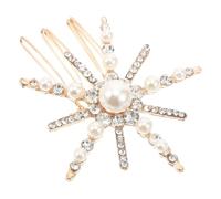 TOVINANNA accesorios para el cabello de novia pinzas para el cabello de boda para novias broche de novia accesorios de dama de honor peinetas de cristal vaso de cristal