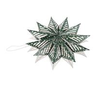 TOVINANNA Adorno Colgante de Estrella de Papel Verde Diseño Único y Almacenamiento Compacto, Reutilizable para Decoración de Fiesta y Shower