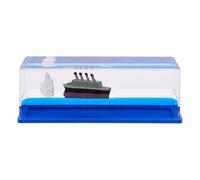 TOVINANNA Adorno de Botella de Deriva Barco de Crucero Insumergible, Decoración Creativa de Acrílico para Mesa de Noche, Obsequio de Cumpleaños para Hombre