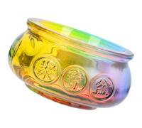 TOVINANNA Adorno de Cornucopia Feng Shui de Cristal Amarillo 10 Cm, Cuenco Decorativo para Mesa, Decoración Hogar y Oficina, Adecuado para Festivales y Regalos, Adorno de Mesa Chino