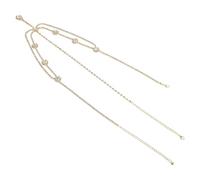 TOVINANNA Adorno Frente Pedrería Dorada Cadena Ligera Cabello de Novia Diadema Brillante Gemas de Imitación Accesorio Exótico para Bodas Fiestas y Eventos Culturales