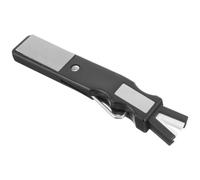 TOVINANNA Afilador de Cuchillas Negro, Carburo de Silicio Piedra de Afilar Reutilizable Plástico y Metal para Patines de Hielo para Cuchillas de Hockey sobre Hielo y Herramientas