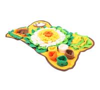 TOVINANNA Alfombra Olfativa Tapete de Entrenamiento Olfativo en Forma de Hueso para Perros Material Seguro de Pelusa para Juegos de Búsqueda de Comida