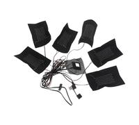 TOVINANNA Almohadilla Calefactora de Fibra de Carbono para Ropa Calentador Eléctrico Ajustable Kit 1 Juego para Chalecos y Abrigos Ligera y Portátil para Uso Profesional y Viajes