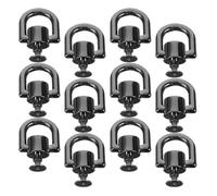 TOVINANNA Anillas D Giratorias 360° para Bolsos 20 Piezas Herrajes Metálicos de Aleación Negro para Confección y Reparación de Carteras Hebillas para Correas y Manualidades DIY