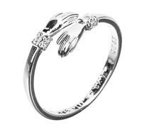 TOVINANNA Anillo Ajustable Abrazo Diseño Abierto Anillo Mujer Boda Compromiso Especial