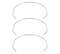 TOVINANNA Anillo Dosificador de Acero Inoxidable para Mango de Cafetera, 3 Piezas, Fácil Instalación y Reemplazo Rápido, Adecuado para Uso Doméstico y Cafeterías
