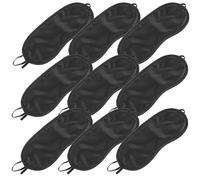 TOVINANNA Antifaz Opaco Desechable para Dormir Antifaz de Viaje de Poliéster Suave 30 Unidades Negras Empaquetado Individual Adecuado para Siestas y Uso Avión o Hotel