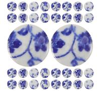 TOVINANNA Azulejos Cerámicos Irregulares de Porcelana Azul y Blanca Piezas para Manualidades DIY Fragmentos de Mosaico Planos de 100 Gramos para Decoración Artística Tarjetas Marcos y