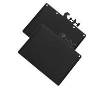 TOVINANNA Bandeja ABS para Soporte de Micrófono 24X175 CM Negra Set de 2 Piezas Bandeja Móvil Multifuncional para Accesorios Adecuada para Grabación Karaoke y Transmisión en Directo