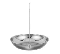 TOVINANNA Bandeja Colgante de Acero Inoxidable para Báscula Industrial con Cadena Resistente Plato para Pesar Frutas y Café Accesorio para Báscula Portátil Viaje Uso Almacenes y