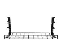 TOVINANNA Bandeja Organizadora de Cables bajo Escritorio 500Mm sin Perforación Soporte Negro para Gestión y Almacenamiento de Cables Estante Grande para Oficina y Hogar