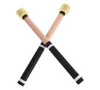 TOVINANNA Baquetas de Batería con Agarre Antideslizante y Cobertura Total, Madera y Plástico, Ideales para Jazz y Sesiones Múltiples de Práctica