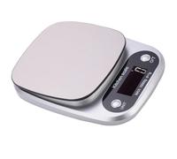 TOVINANNA Báscula Electrónica de Acero Inoxidable para Cocina 10 Kg/1 G sin Batería Pantalla LCD para Repostería, Café y Control de Porciones Hogar y Tienda