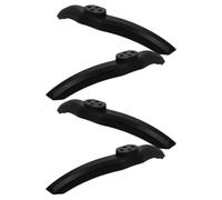 TOVINANNA Base para Soporte de TV de Sobremesa Negra con Diseño de Doble Pedestal y Tornillos Incluidos Compatible con Monitores y Televisores para Ahorro de Espacio