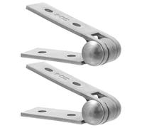 TOVINANNA Bisagras Plegables de Acero Inoxidable 304 de 4 Agujeros para Ventanas sin Marco, 2 Piezas con Tornillos, Herrajes Multiusos para Puertas y Armarios Interiores