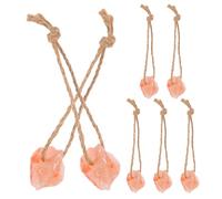 TOVINANNA Bloques de Sal Mineral Rosa para Ganado y Caballos, Fácil Instalación, Suministro de Minerales, Paquete de 7 Piezas para Granjas Diversos Animales
